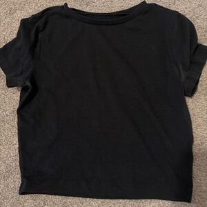 Black Wild fable (Target) cropped top